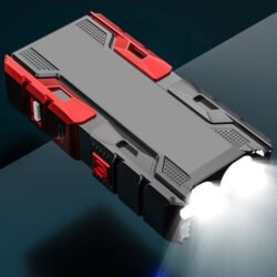 Compact Rechargeable LED Flashlight with Power Bank