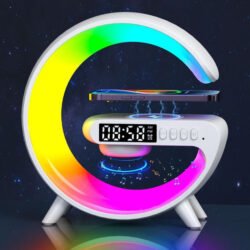 Smart Alarm Clock with G Shape Bluetooth Speaker