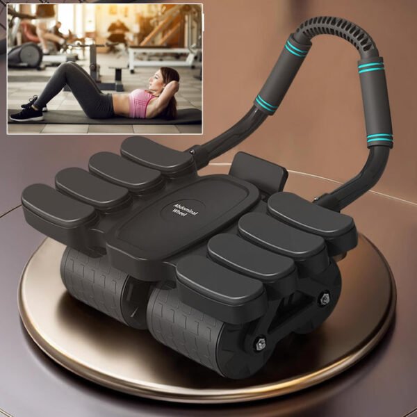 Automatic Rebound Abdominal Wheel with 8 Elbow Supports