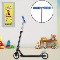 Kids Ride On Leg Push Scooter for Boys and Girls 4-8 Years Old Multicolor